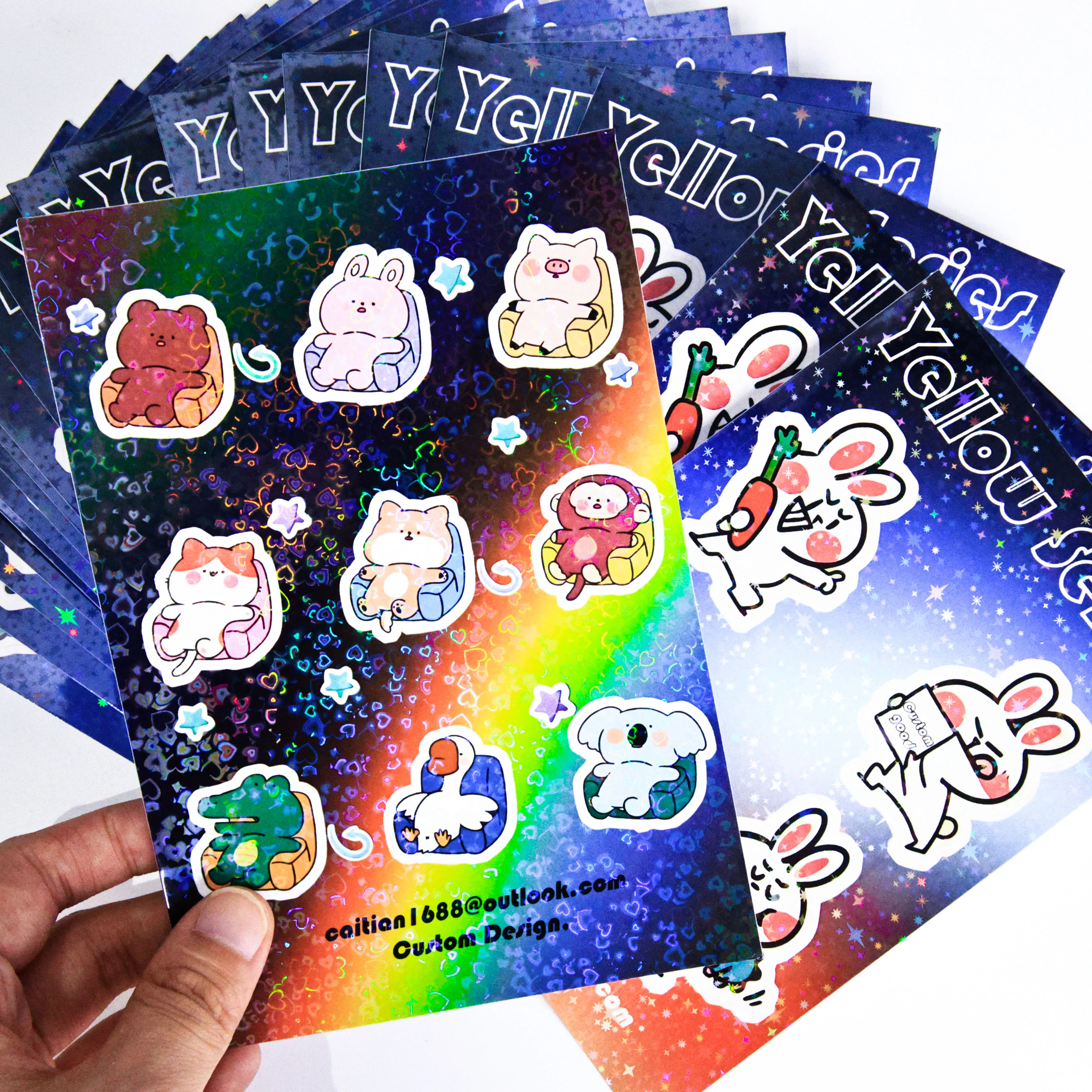 UV Waterproof Packaging Labels with Custom Logo sticker