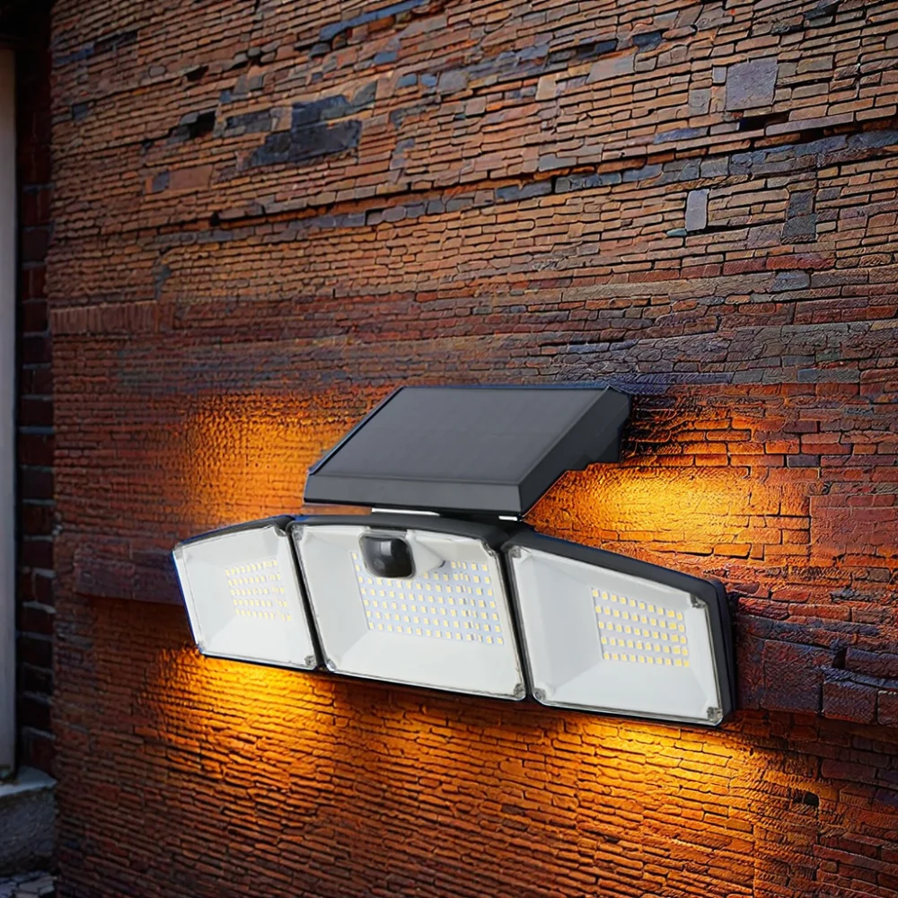 2024 New Design IP65 Waterproof LED Solar Power Light PIR Motion Sensor Outdoor Garden Security Wall Lamp Solar Lights Feature