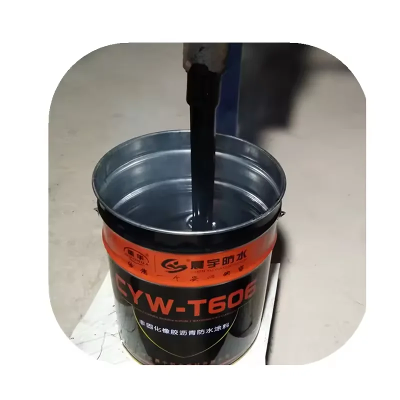 Non-curing Rubber Waterproof Roof Non Curable Rubber Modified Bitumen Paint Elastic Coating Rubber Asphalt Waterproof Coating