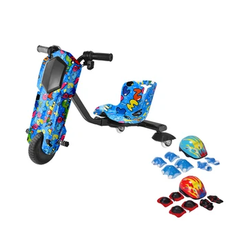 New kids outdoor toys gift 36V electric drift trike 360 3 wheel scooter with light
