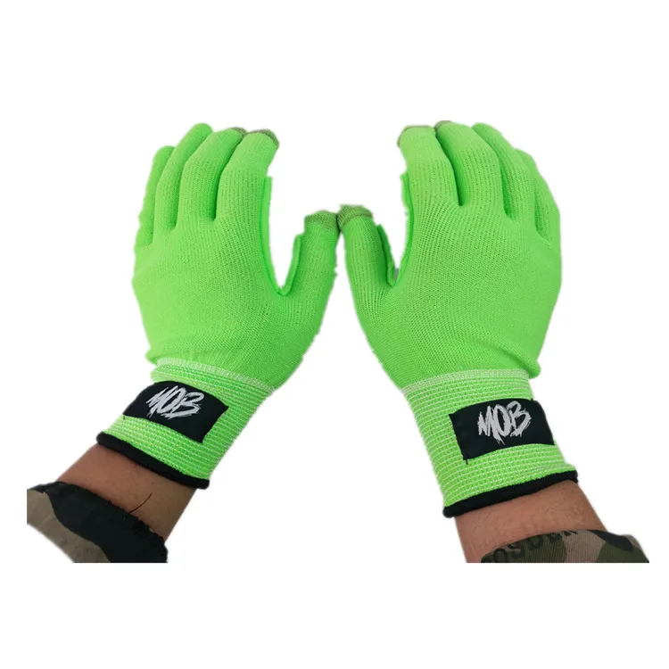High Elastic Comfortable Daily Working Gloves Green Gloves Industrial