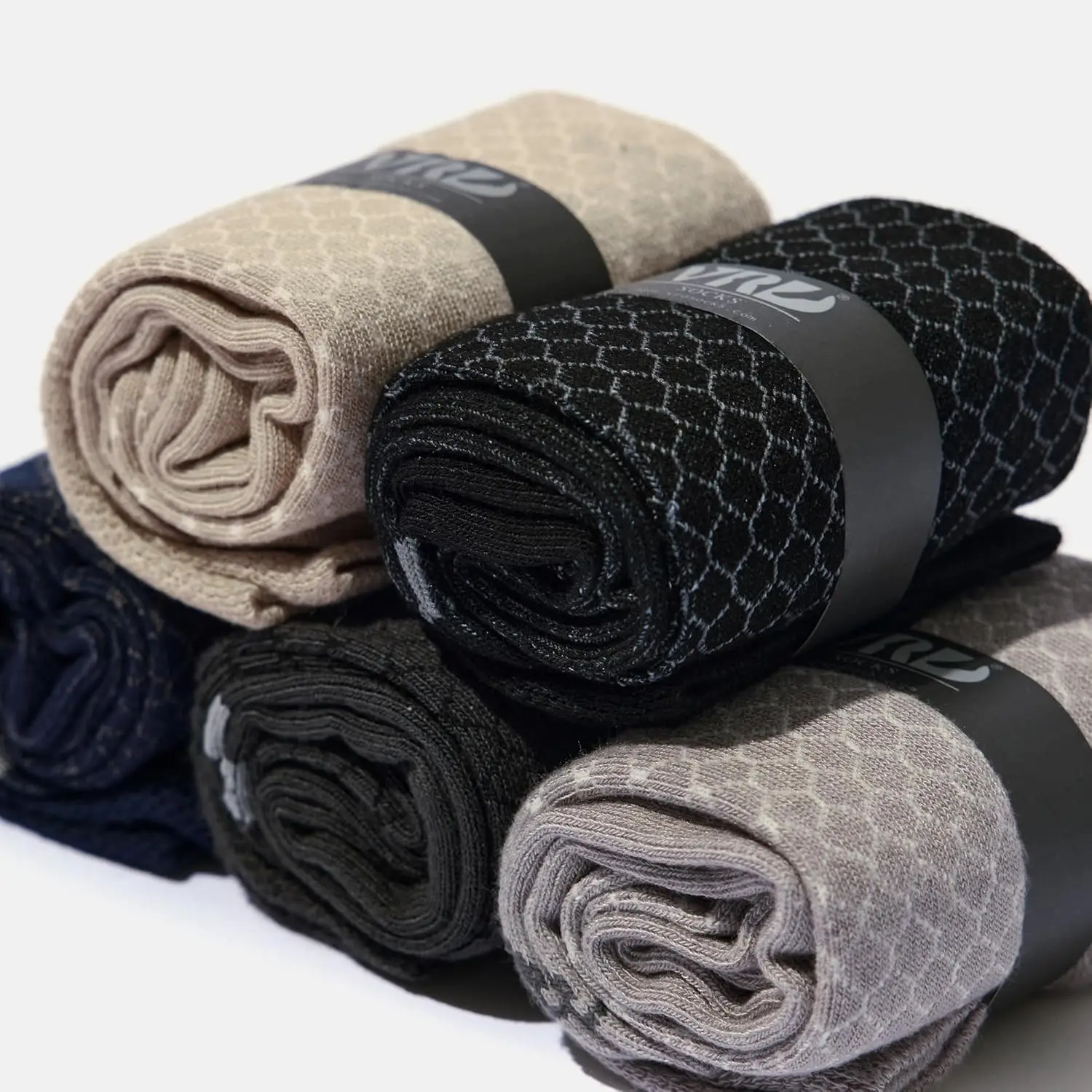 OEM Factory Premium Rayon Bamboo Dress Socks 6 Pairs with Gift Box High Quality Seamless Comfortable Crew All Season Logo Design