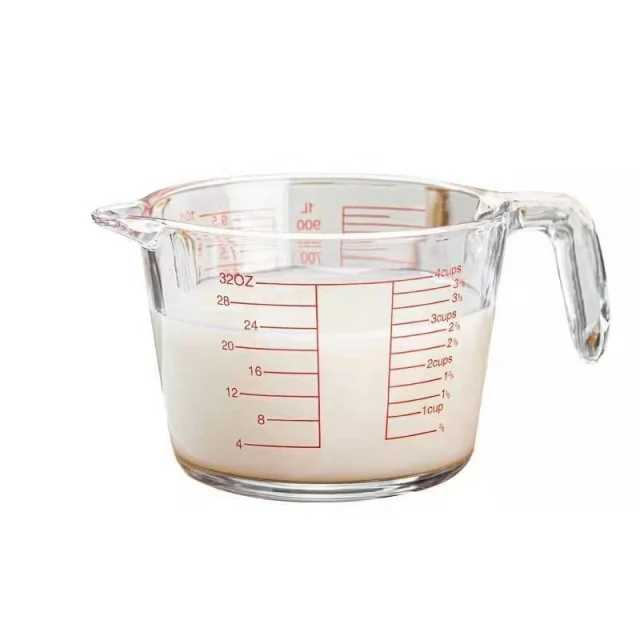 350 500 1000 ml Large Capacity Whisk Flour Measuring Baking Scale Cups Home Kitchen Tools Glass Measuring Cups