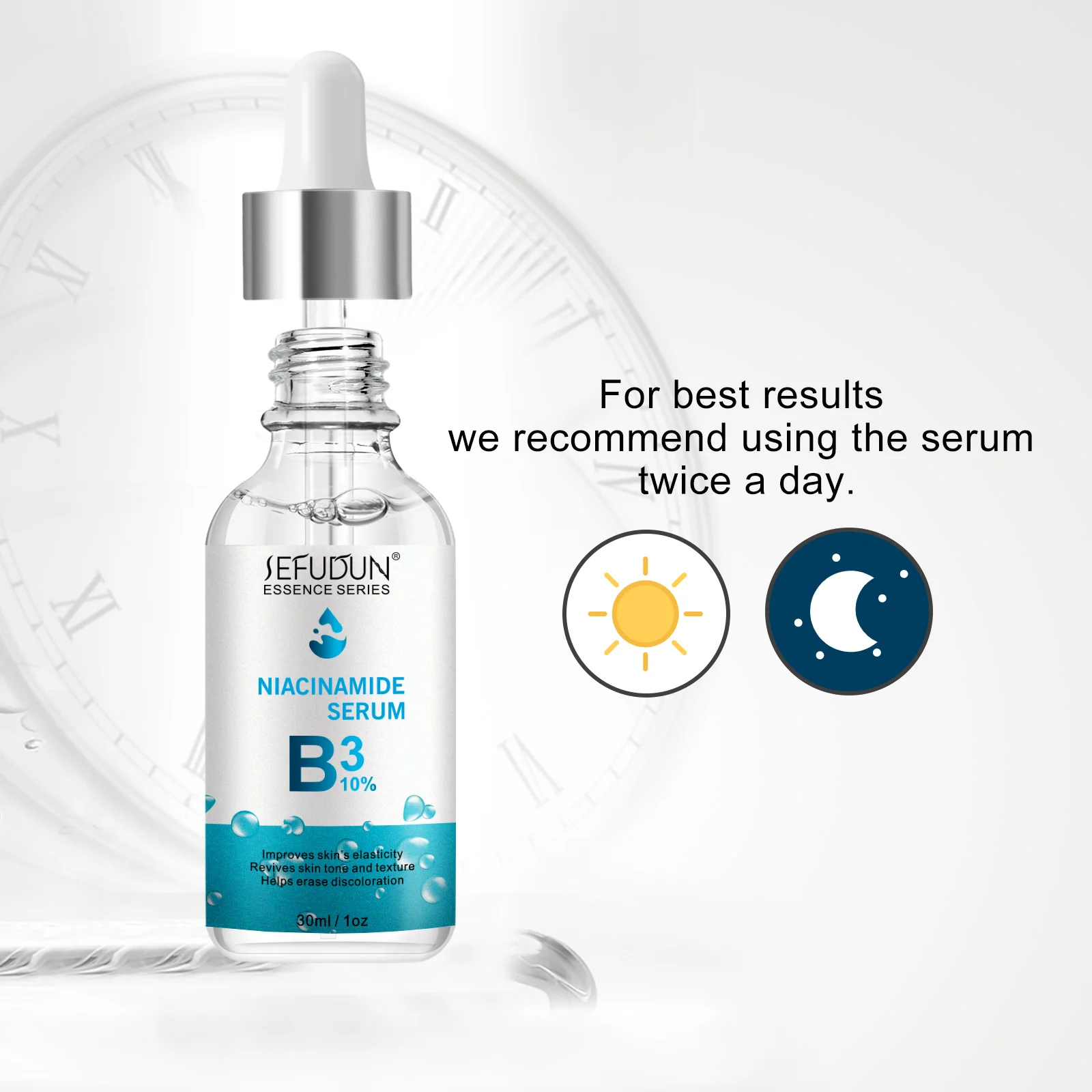 SEFUDUN Original Skin Care 10% Niacinamide Serum Bulk Private Label Hydrating Anti-Aging Niacinamide Serum for Face and Body