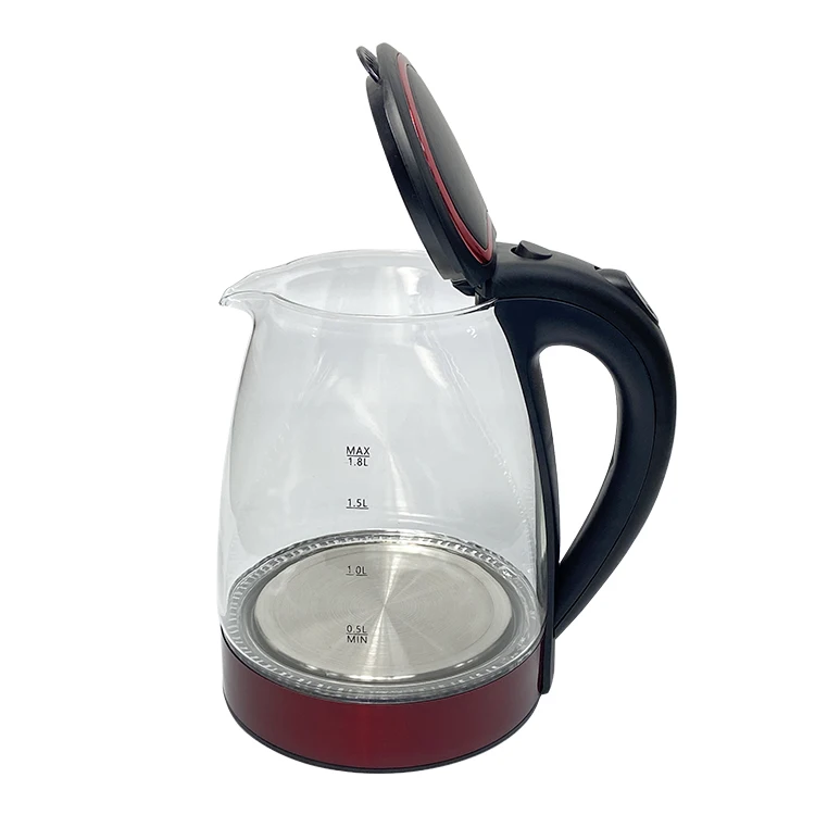 1.8l 1500w Electric Kettle Commercial Electric Water Glass Kettle With Thermostat Function