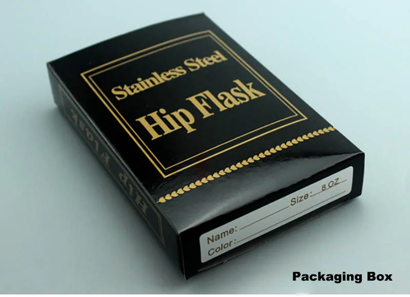 Manufacturer Wholesale 8oz Custom Logo Leak Proof Mini Flasks Travel Matte Black Stainless Steel Whiskey Hip Flask