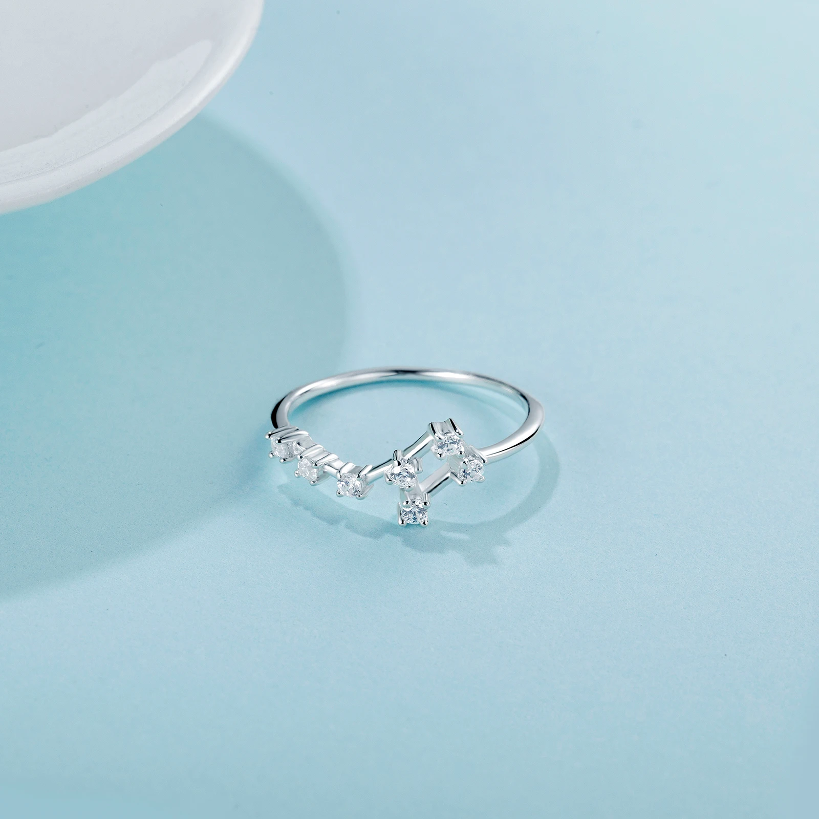 
Fashion Ring 925 Sterling silver zodiac Women Jewelry Party Customized silver ring 