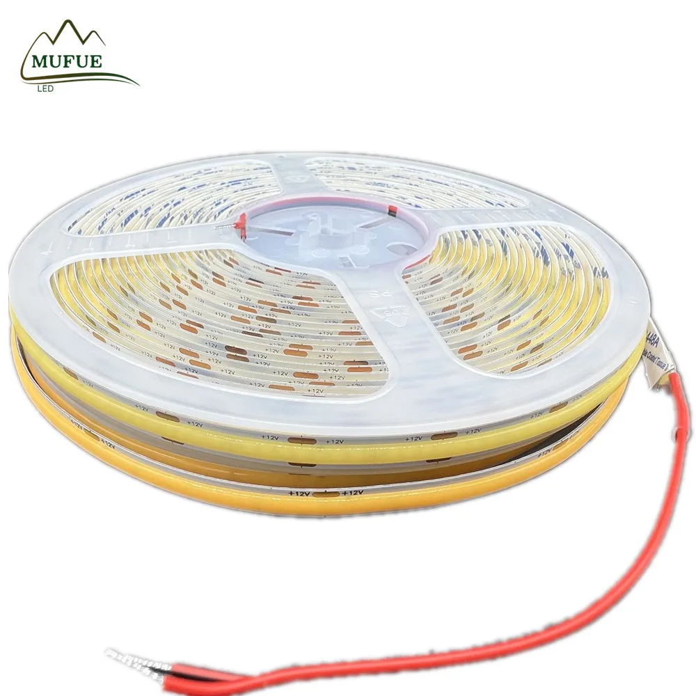 Smart Life APP tuya cob led strip Without drive COB CRI90+ High Lumen Super Bright Lead-Free Material ac220v Flexible LED Tape