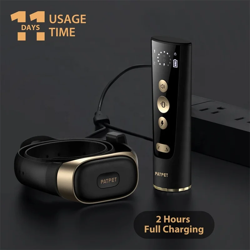 PATPET Shock Collar for Dog IPX7 Waterproof Clicker USB Electric Dog Training Collar with Remote 600m 900m