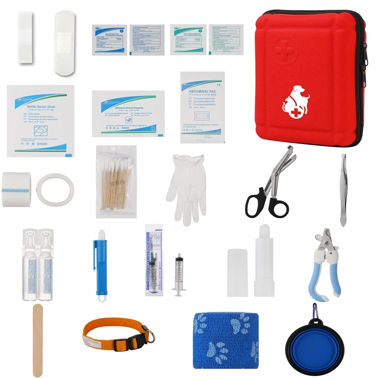 JCMED medical waterproof emergency dog first aid kit for pet