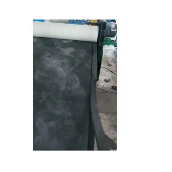 wresting pad full production line XLPE foam sheet edge to edge overlap notching making machine