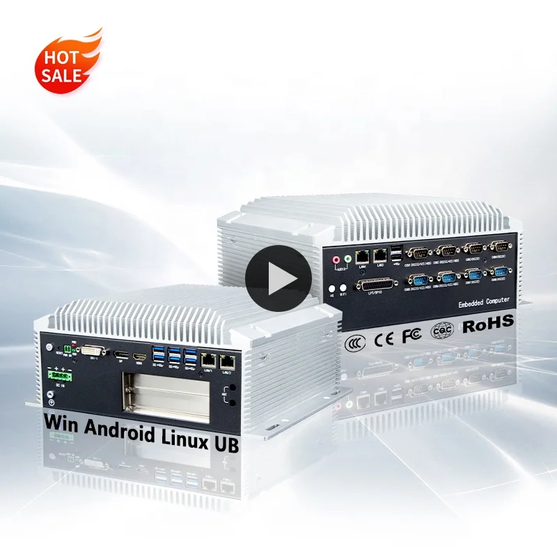 Недорогой промышленный компьютер с открытым корпусом, встроенный безвентиляторный мини-бокс, ПК Linux Core I7 Android, промышленный ПК Nano Box для монитора 4hdmi