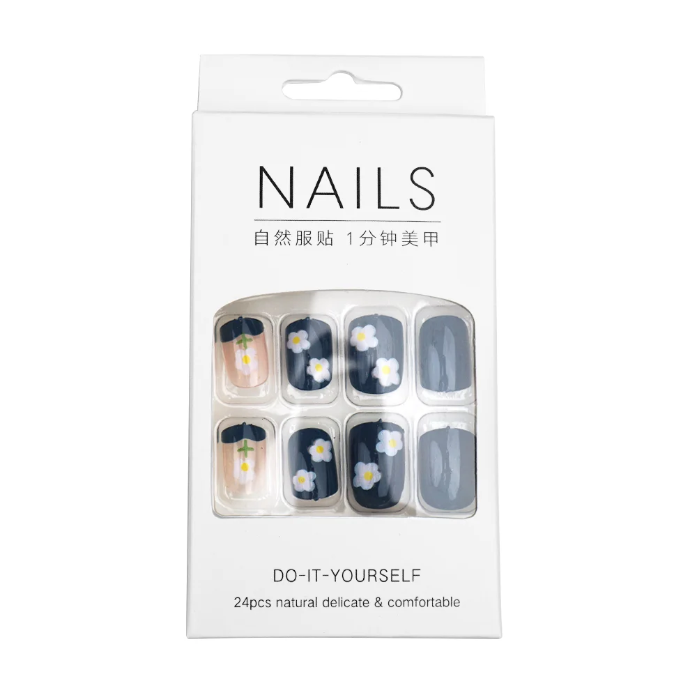 Fingernails Art False Nail Manufacturers Girls Clear Butterfly False Gel Tips Kit Nails Press on
