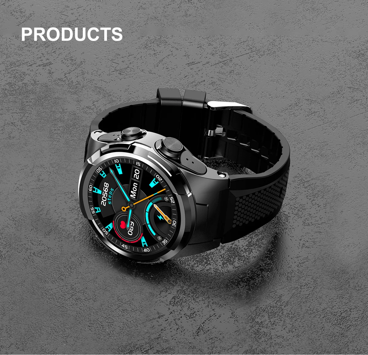 Wristband With Earphones Music Sports For Exercise Run 2 In 1 Android Earbuds Headphone Smart Watch Men