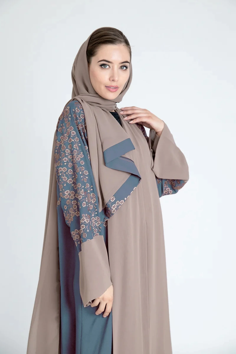 Lanna kimono abaya wholesale in uk borka muslim abaya women dubai abaya maxi muslimah dress long sleeve emirates