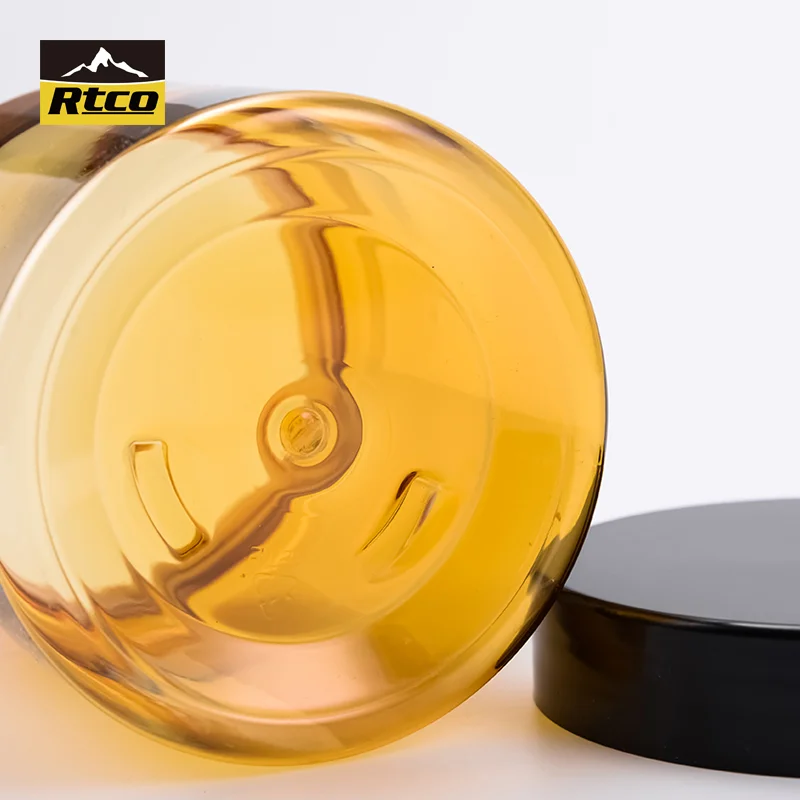 Environmental Friendly Capsule Amber Pharmaceutical Packaging Canister For Protein Milk Bean Powder Pill Plastic Jar