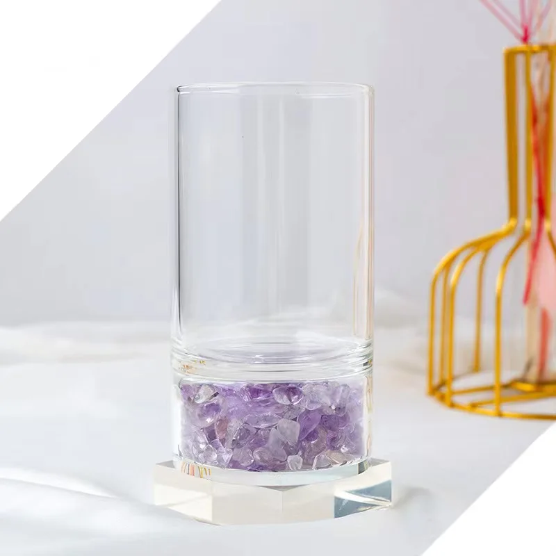 Rose Quartz Cup Crystal Chips Healing Stone Wholesale Natural Love Europe Feng Shui Business Gift Polished Hand Made Cvarved