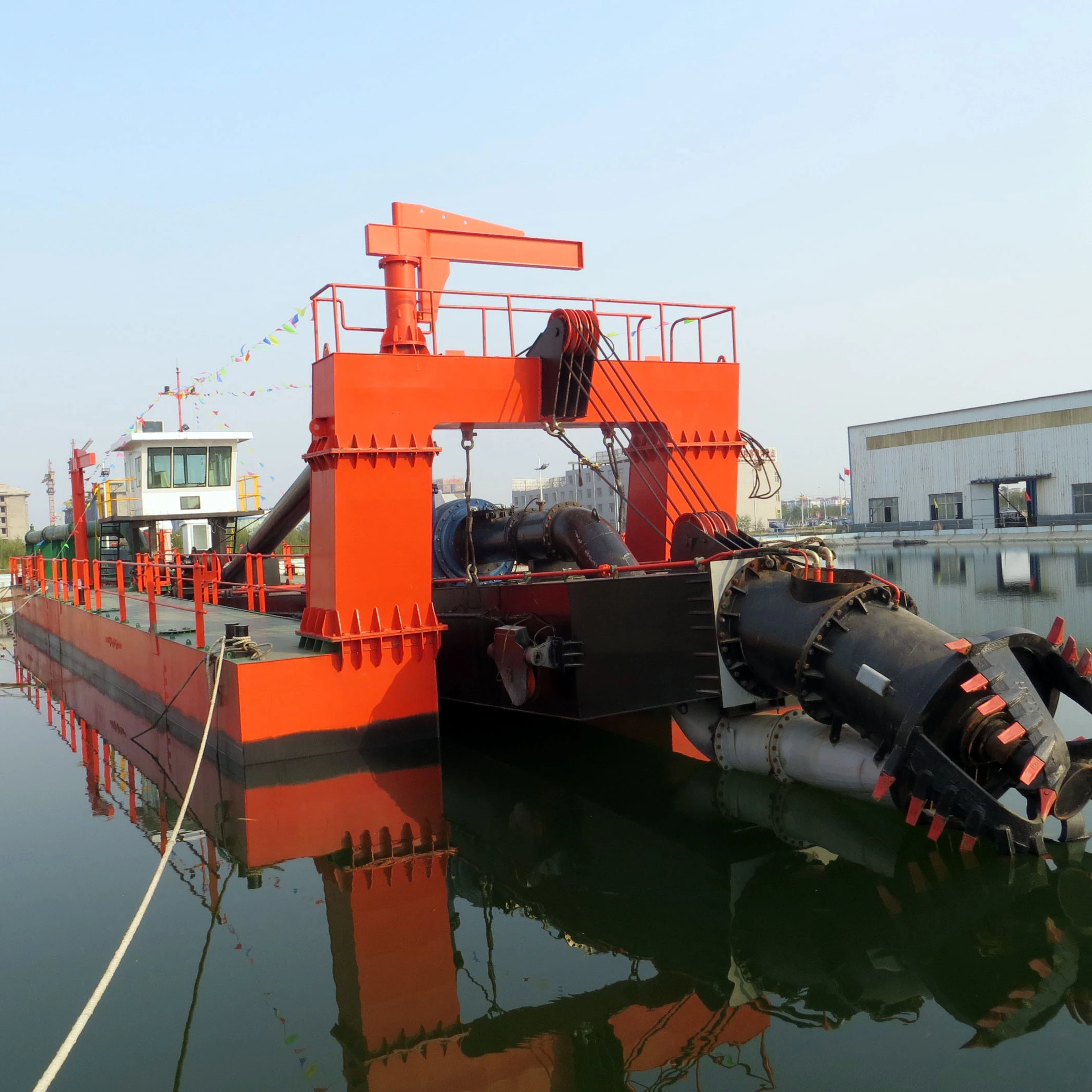 
Dredging machine hydraulic sand dredger ship with submersible pump and dredging pump big dredging depth 25m 