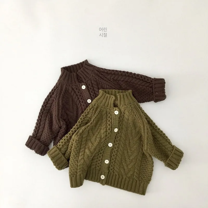 Children Loose Casual Knitted cardigan baby boy Sweater