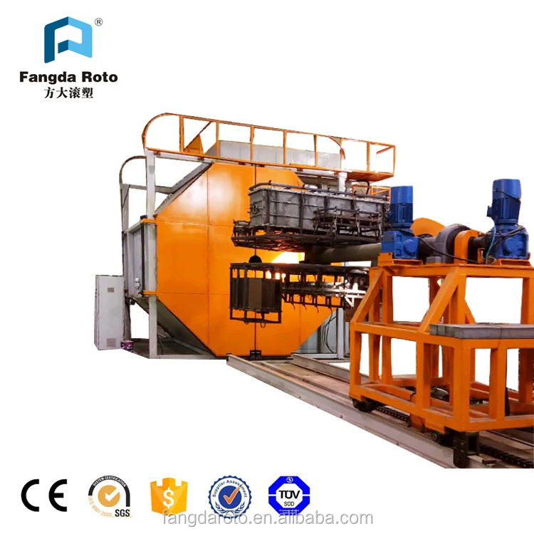 Fangda Brand fuel tank making shuttle type rotational moulding machine