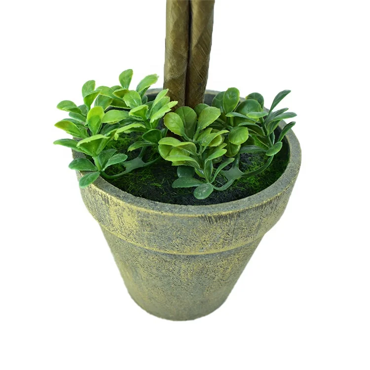 Artificial Topiary Ball Plants Faux Boxwood Trees Potted Fake Bushes Shrubs for Home Office