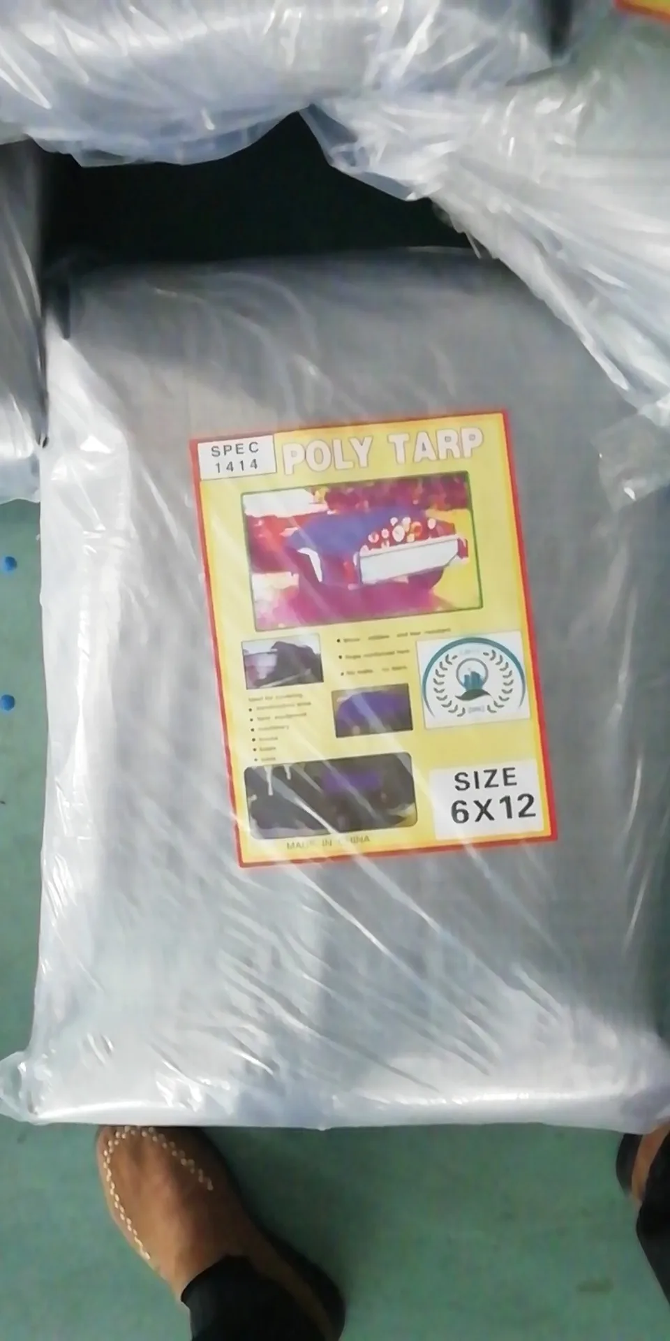 High density non-permeable polyethylene tarpaulin wear-resisting and anti-aging agricultural and industrial shielding tarpaulin