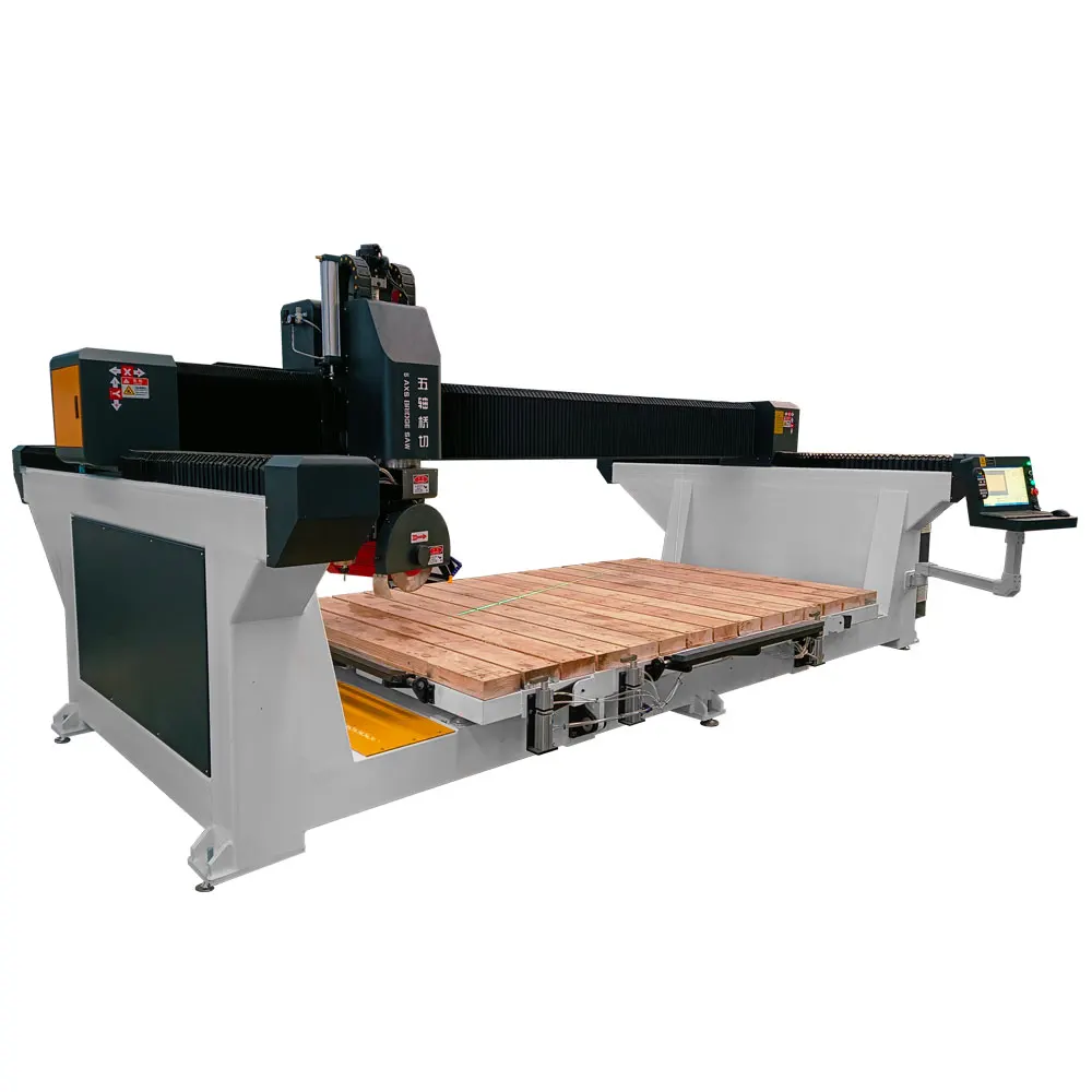 3220 Granite Full Automatic Stone 5 Axis CNC Bridge Cutting Machine Marble Granite Bridge Saw Machinery