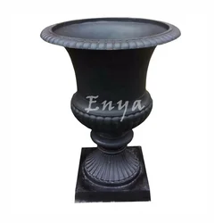 Classic French Urn for Garden, Antique Planter Outdoor Cast Iron Flower Pots