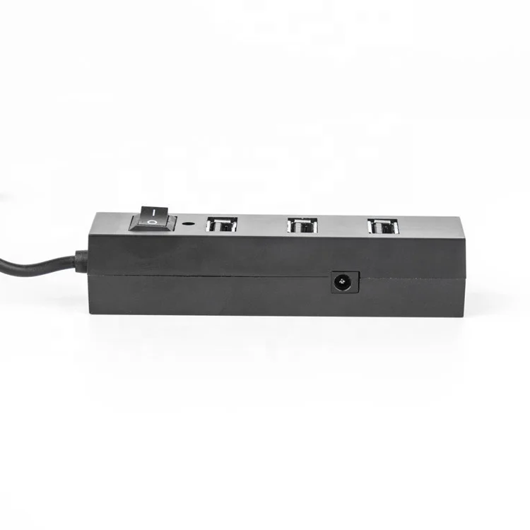 usb 4 port 2.0 black hub with Switch splitter for PC Macbook