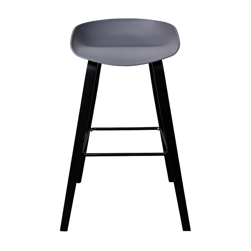 
Simple And Stylish Style Bar Stools with Wooden Leg Footrest Cover 