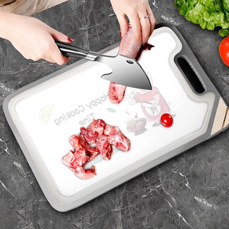 Plastic multi chopping blocks logo polyethylene chopping board smart multifunction large personalized cutting board for kitchen