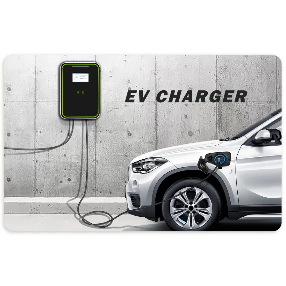 7KW RFID  32Amp Single Phase AC EV Charger IP65 Design Portable Wallbox EV Charger For Indoor Or Outdoor Use Home EV Charger