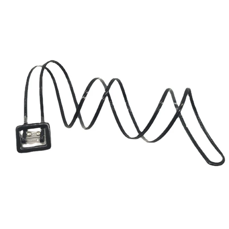 Женский Пластиковый поясной ремень для девочек, прозрачный Желейный прозрачный пояс с пряжкой без язычка, ремень из ПВХ с закрытой пряжкой