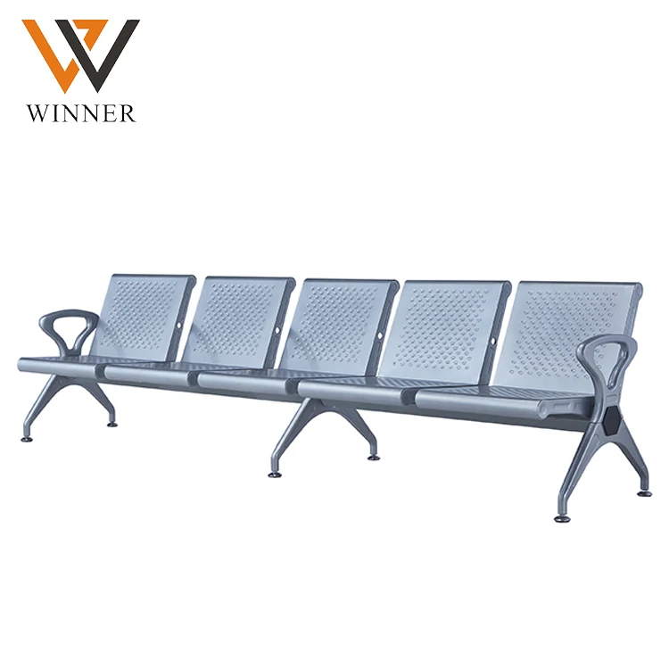 5 seater visitor public lounge seating bench airport waiting reception chair