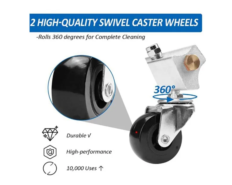 SHAN DUN High Pressure Washer Undercarriage Cleaner 7 Nozzle Road Cleaning Tool, 4000 PSI Road Cleaning Machine