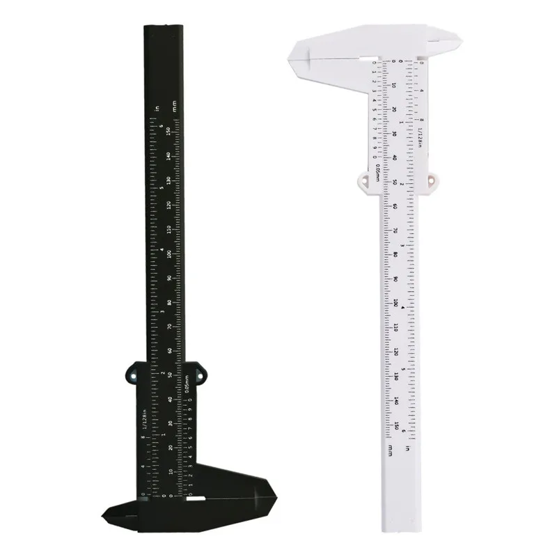 150mm Plastic White Vernier Calipers for Body Art-Microblading Accessories Microblading Ruler Making Tool