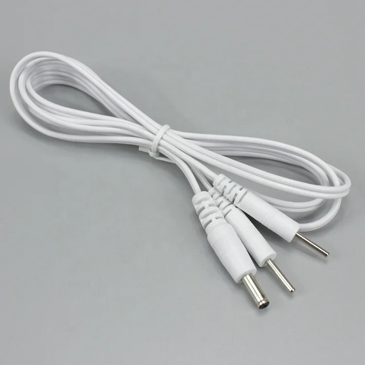 DC 3.5 to 2 pin tens wire cable for tens massage therapy machine electrode cable