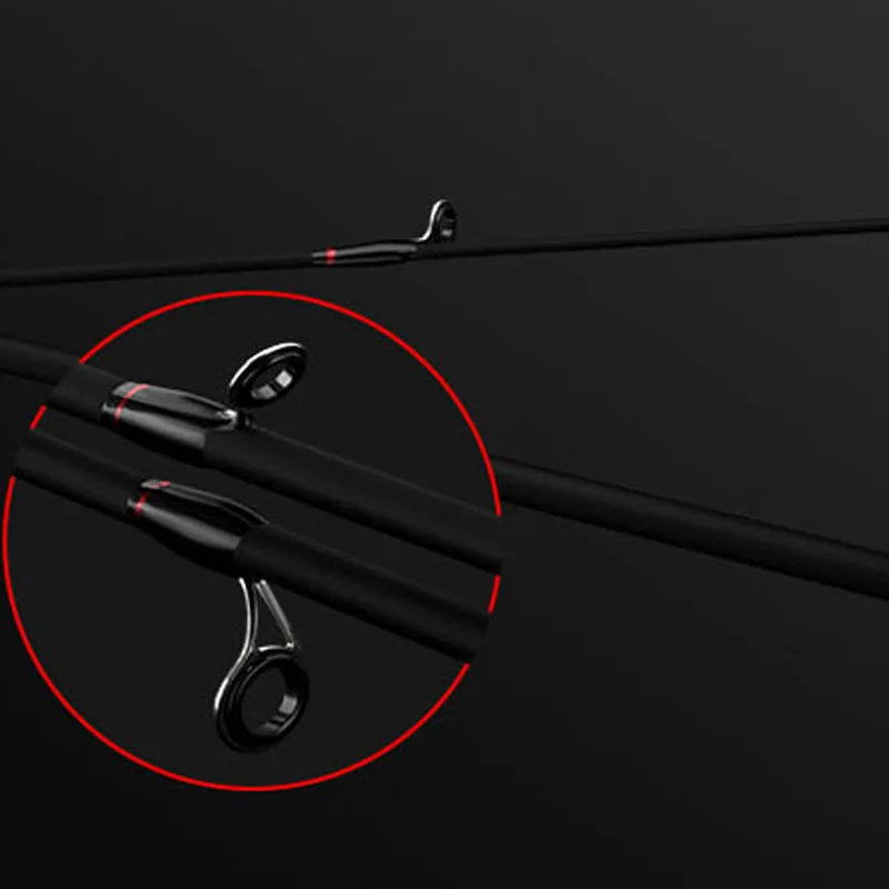 Booney 1.8m 2.1m 2.4m M+ML action 2 tips powerful 30t high carbon fiber fishing rod for all water fields trolling bass rod