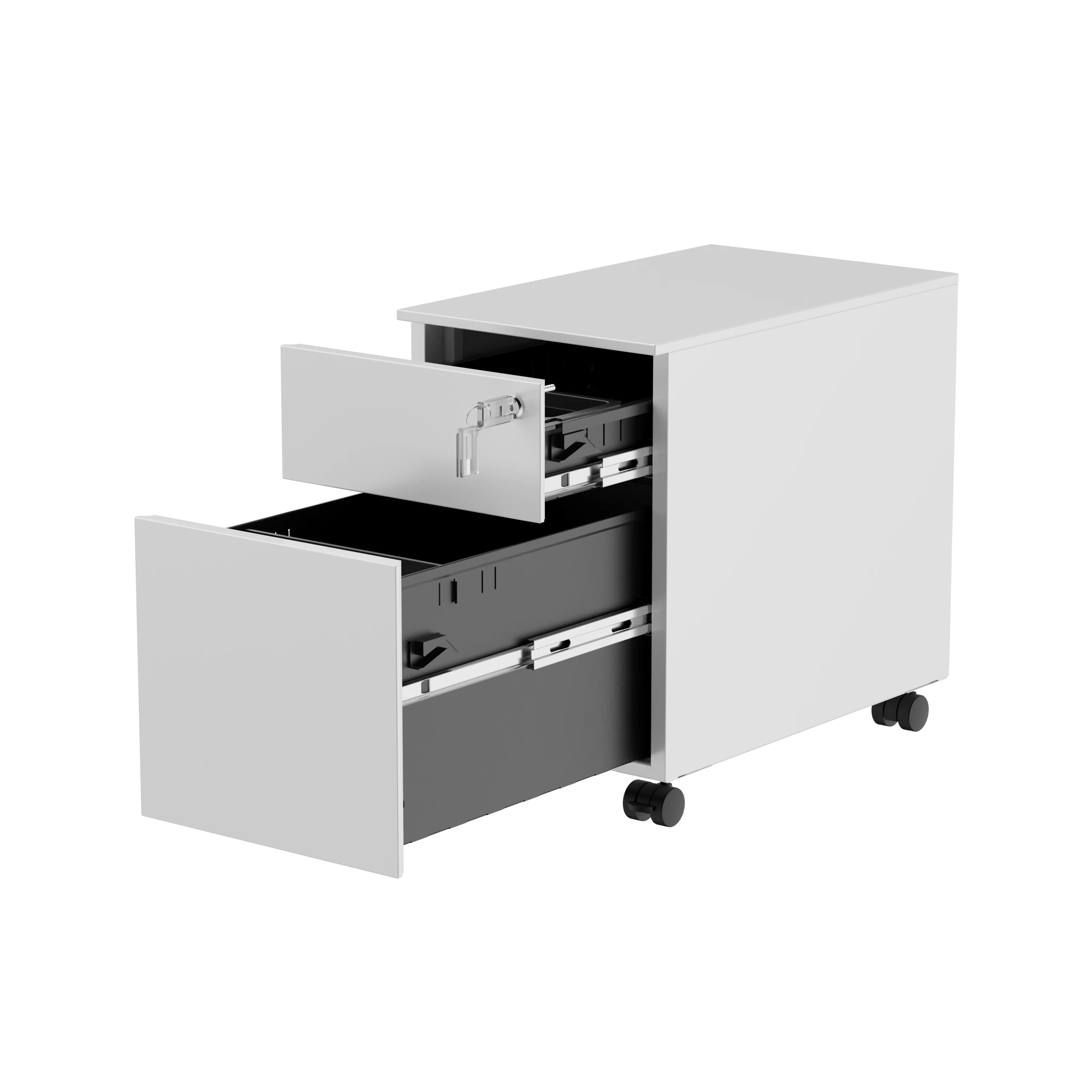 Office furniture equipment 3 drawers mobile pedestal for A4 steel metal Cabinet mobile pedestal cabinet moving storage