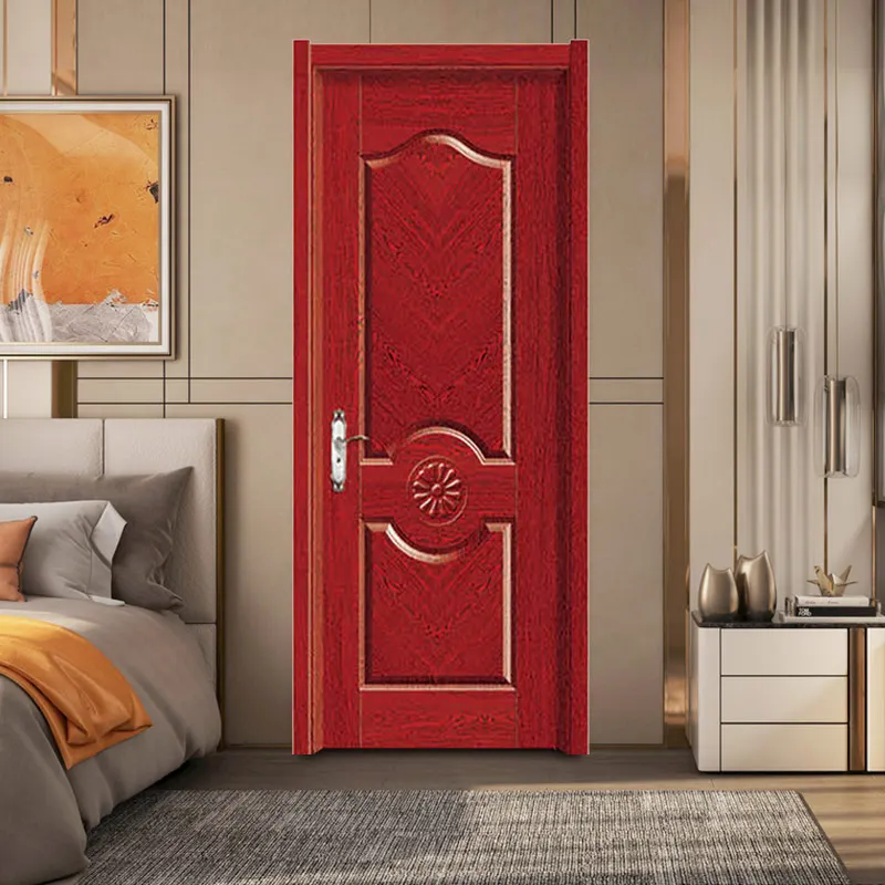 Good Quality Luxury Wood Door Design Modern Home Solid Wooden Door Apartment Interior Pre-hung Sliding Doors for Home