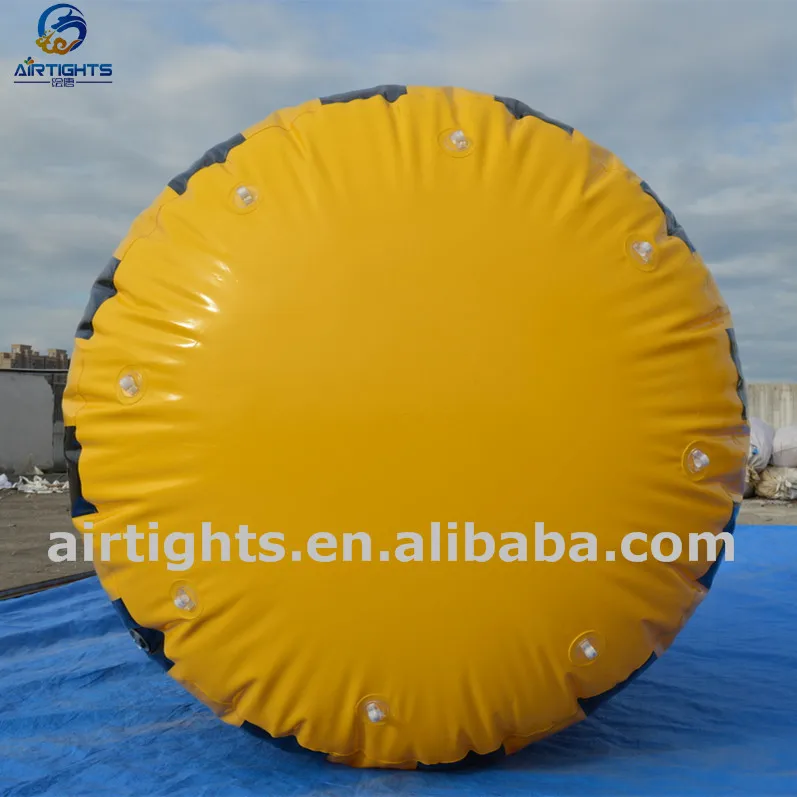 2m High Water Sports Race Marker, Custom Logo Printing Inflatable Cylinder Water Buoy