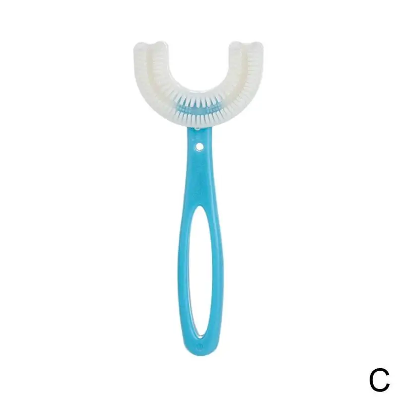 U Shape Silicone Toothbrush Teeth Cleaning Tool Silicone Baby Toothbrush baby Manual Toothbrush