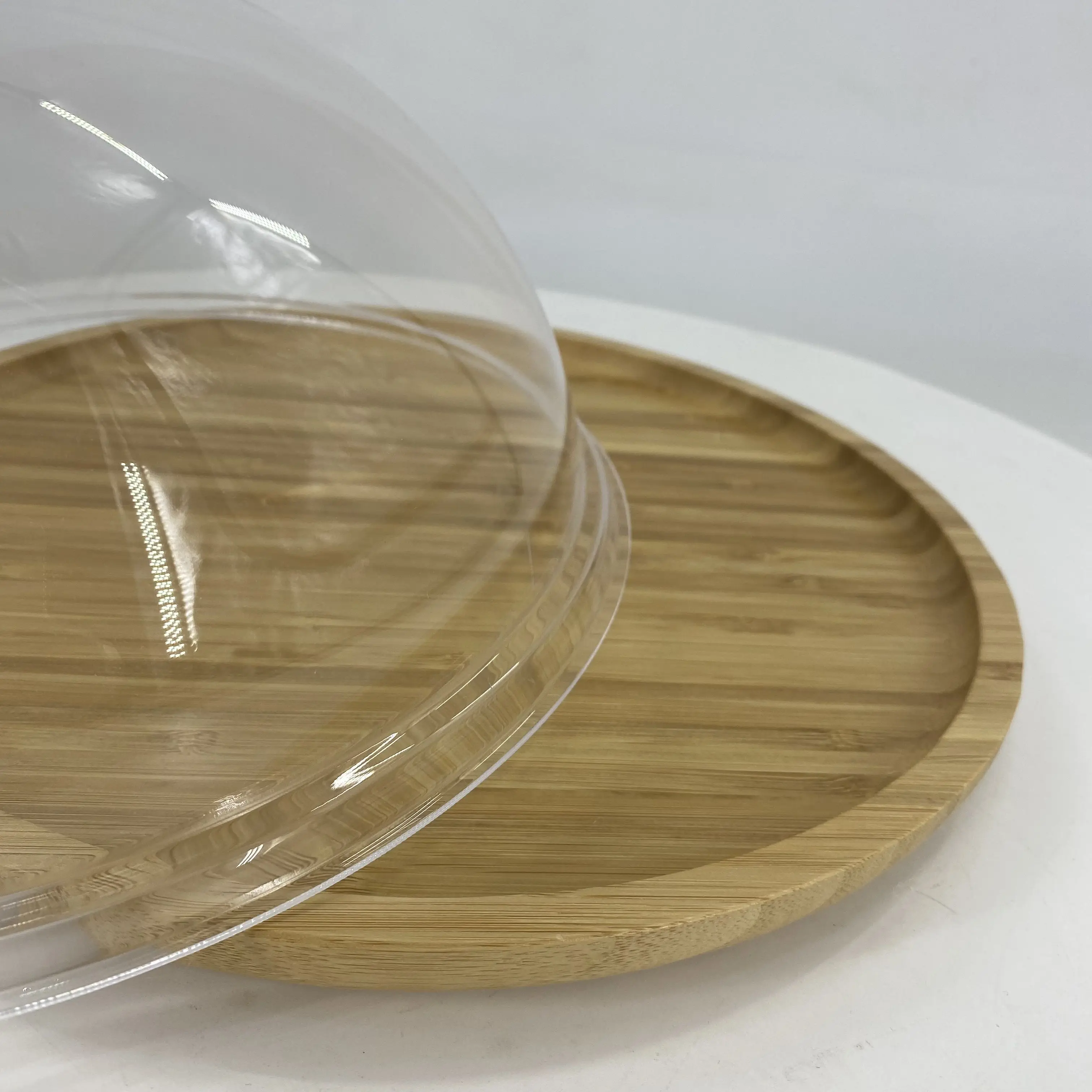 bamboo fruit serving platter dessert holder  wooden cake stand bamboo Cake Stand