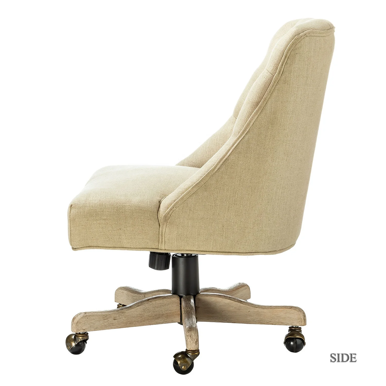 Durable solid wood five-pronged base and high performance Swivel Leisure Office Chair