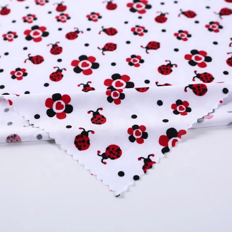 Cheap wholesale FDY printed knitted spandex custom jersey fabric animal print