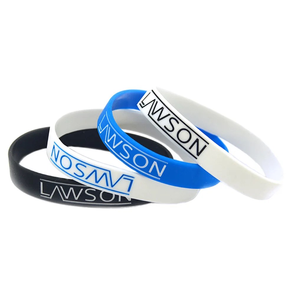 Factory festival silkscreen imprint 6mm  thin Silicone rubber bracelet Customizable Silicone Wrist Bands for Event