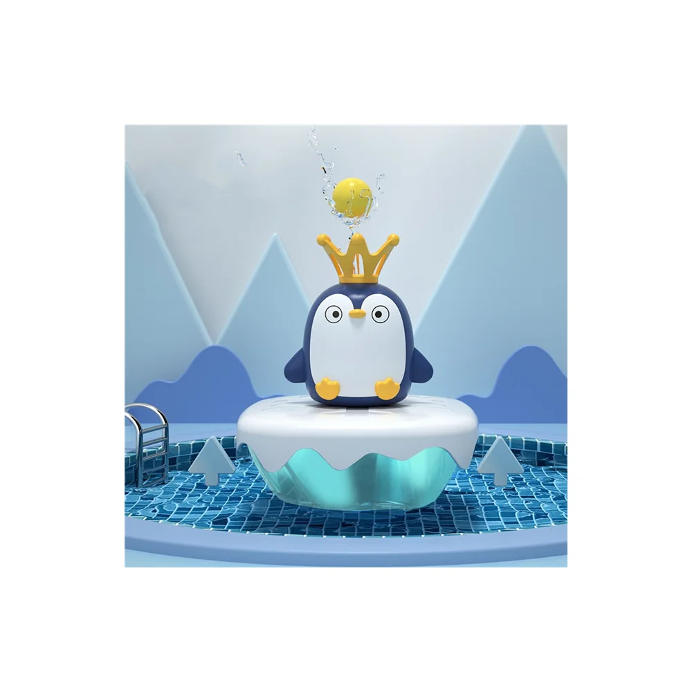 Baby water play toys children bath electric spray penguin baby bathroom water play swimming animal toys