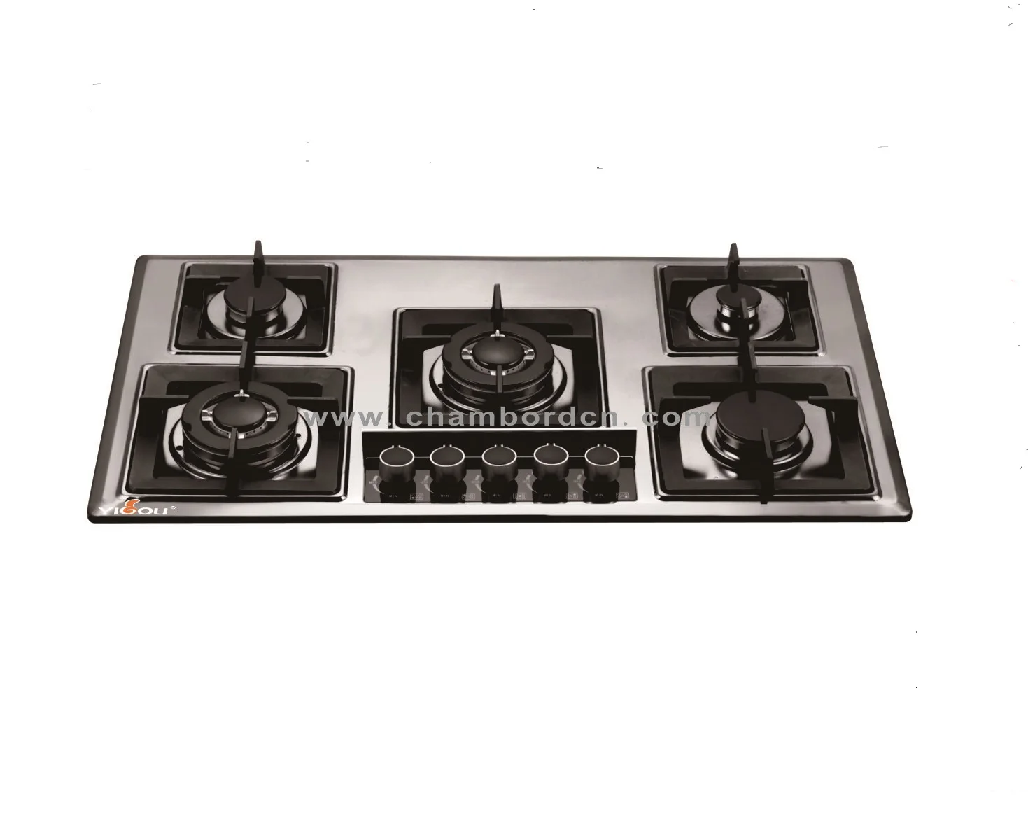 
Commercial and Household Cast Iron Burner Stainless steel Panel Power Coating Body Gas Cooker 