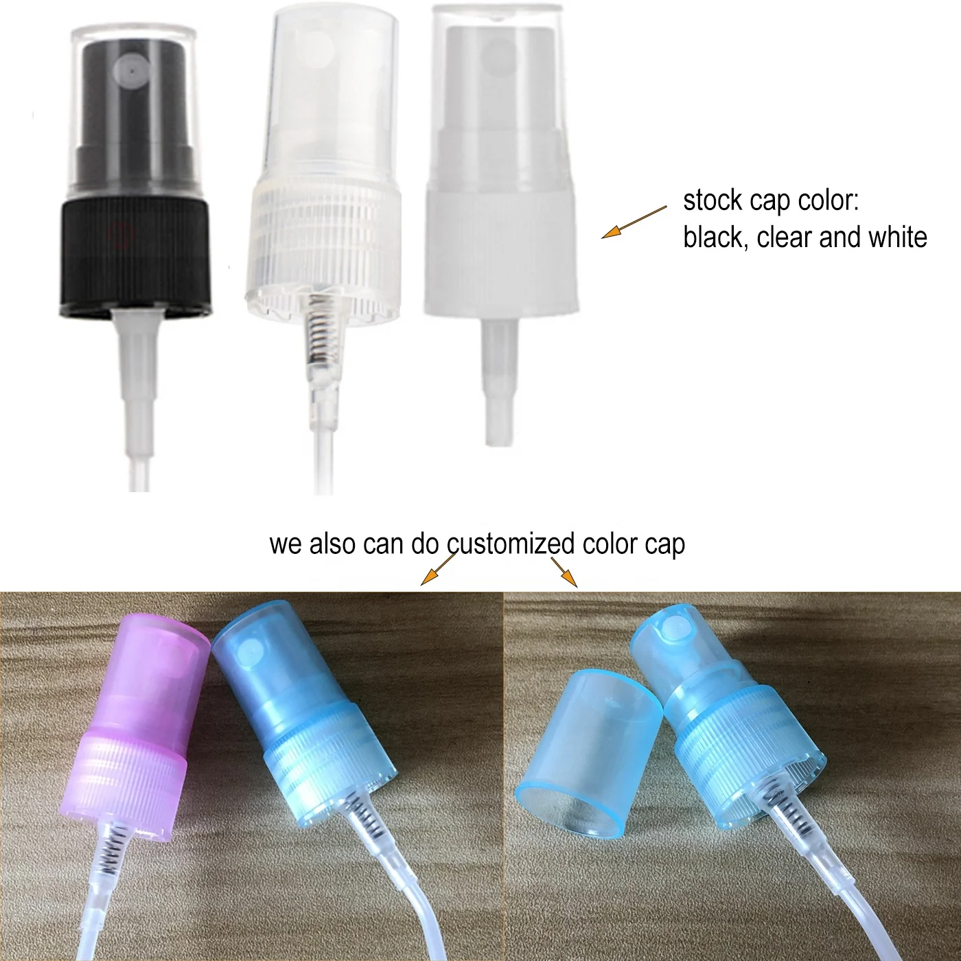 Fine Mist Plastic Spray Bottles 30ml 50ml 60ml 100ml 250ml 500ml 16oz Perfume Oils Cosmetic Transparent Essential Spray Bottles