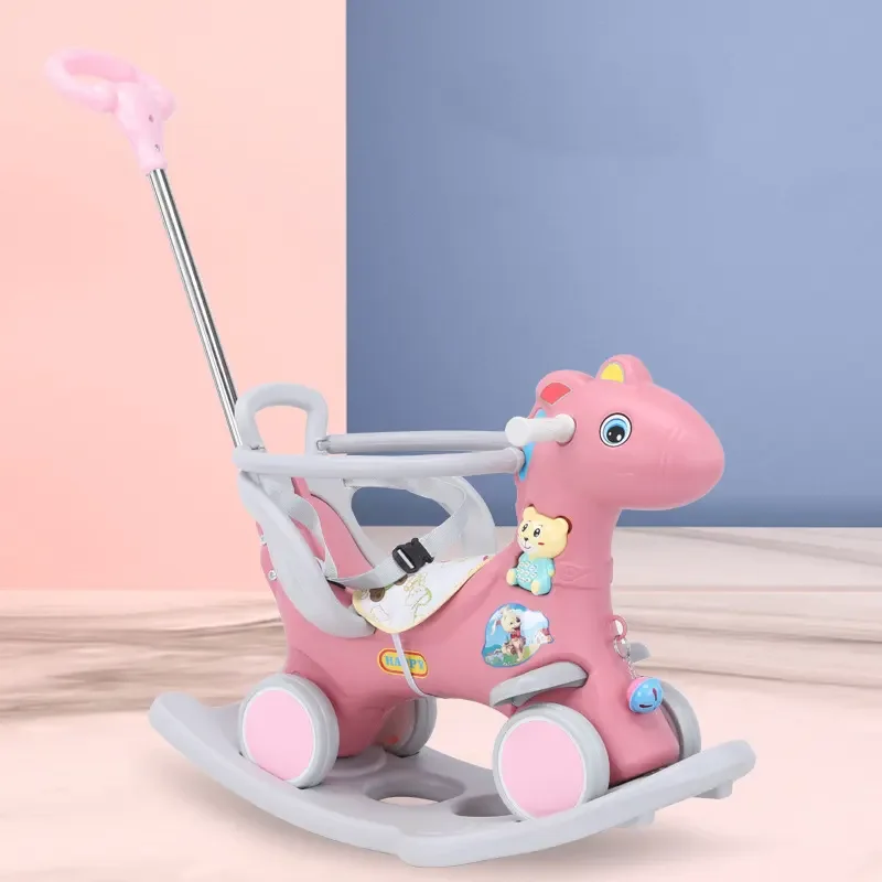2024 new model rocking horse kids plastic ride on toy baby rocking horse toy